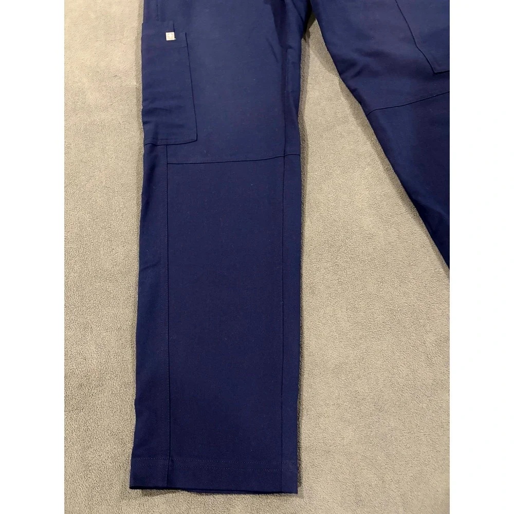 FIGS Technical Collection Cargo Scrub Pants Mens XS/S Purple Logo Elastic Waist